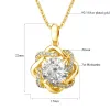 Hängen Szjinao stjärna av David Moissanite Necklace 3 karat Pure 925 Silver Certifikat Diamond Tester Pass Wedding Jewelry Pendant Sale