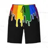 Herren-Shorts, Trans-Pride-Flagge, Drip-Boardshorts, schnell trocknende Herren-Board-Transgender-LGBT-Badehose, individuell bedruckte Badeanzüge