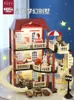 Casetta natalizia in miniatura per case delle bambole, set di mobili, giocattoli finti, castello della principessa, giocattoli per bambini 240131