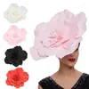 Grands chapeaux à fleurs pour femmes, fournitures de fête, chapeau fascinateur, bandeau, Costume, vente en gros