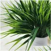 Decorative Flowers Wreaths 1Pc Artificial Plastic 7-Fork Simation Grass Plant Fake Flower Arrangement Christmas Home Decoration Drop D Otnzt