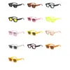 Lunettes d'extérieur mode été Vintage petit cadre rectangulaire lunettes de soleil UV400 hommes femmes rétro carré Punk lunettes de soleil nuances