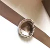 Offener Ring Snakee Anillo Buchstabenring mit Steinringen Größe 6 7 8 9 Ringe 12 Stil Serpentii-Schmuck Luxusringe vielseitiges Schmuckset Geschenke