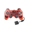 Kontrolery gier Przezroczysty gamepad dla PS2 obsługuje zdalny kontroler gier Joystick Manette Joypad