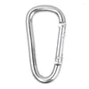 Nyckelringar Mini Carabiner Keychain Aluminium Alloy D-Ring Buckle Spring Snap Clip Hooks For Keys Outdoor Camping Tools