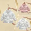 Down Coat Winter Children's Cotton Clothes Girls 'Casual Hooded Cotton Padded Jacket Håll Baby varm kort engångsbruk