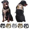 Apparel Tactical Dog Harness Pet German Shepherd Malinois Training Vest Dog Harness and Treh Set For Small Medium Large All Rase Dogs