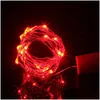 LED -strängar julhelgdekorationer Fairy Lights 2m 20LEDS Cork Shaped String Light Bottle Stopper för Xmas Party Wedding Drop DHMPK