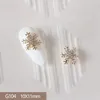 10st 3D Alloy Christmas Tree Bells Nail Art Zircon Pearl Metal Manicure Nails Accessories Diy Nail Decorations levererar Charms 240202