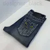 Jeans de créateur pour hommes Pantalons de jeans brodés Leggings en coton de mode Hommes 3D imprimés shorts de jogging décontractés 24ss