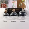 Bottles 8X Glass Bottle Small Clear Cork Stripe Jar Vase Wishing Pendant Storage Potion Dollhouse Decor