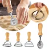 Baking Moulds Edge And Dumpling With Wooden Fluted Handle Of Roller Wheel 4with MoldSet Set Large Vacuum Seal Bags