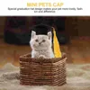 Decoración de ropa para perros Accesorios de graduación de mascota Mini gorra Sombreros Doctoral Doctoras Tassels