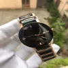 Unisex Watches Lady Famous Modern Men's Qaurtz Fashion Black Ceramic Watch Ladies Casual Mens Sport Watch 37mm279H