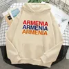Hoodies femininos Armênia Mulheres Gótico Kawaii 2024 Camisola Com Capuz Camisa Roupas Estéticas