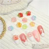 Nail Art Decorations 30 Pcs Bears- Cute Charms Parts For Nails 3D Transparent Rhinestones Accessories Diy Design Manicure Drop Deliver Otc0D