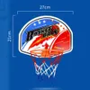 27X21cm panier de basket-ball jouets en plastique mini planche de basket-ball famille enfants enfants basket-ball jouet ensemble jeu mural mini panier 240118