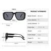 Gorące kwadratowe okulary przeciwsłoneczne One Piece Men Mirror Shades Fashion Retro Flat Top Women Słońce Ins Favor Eyewear UV400 230920