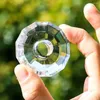 Chandelier Crystal 1PC 50mm Ring Glass Art Prism Faceted Lucky Chandeliers Hanging Ornament Curtain Windows Suncatcher DIY Pendant Crafts