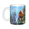 Mugs Customized Grizzy And The Lemmings Funny Happy Hungry Delicious Excited Cartoon DIY Ceramic Milk Tea Coffee Cups