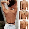 BRAS SEXY BACKLESS BH BH Women Deep V Tube Top Underwear Ice Silk Soft Sömlös osynlig Brassiere Wire Free Bras Thin Cup Bralette YQ240203