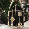 Kvällspåsar Rhinestone Pearl Clutch Bag Women Beaded Party Purses and Handbags High Quality Sweet Bridal Wedding 1208U