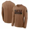 T-Shirt Seattle''Seahawks''Brown hommes femmes jeunesse 2023 salut au Service Club pull à capuche