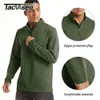 TACVASEN Primavera Autunno Maglione Termico Sportivo da Uomo 14 Cerniera Top Traspirante Palestra Corsa T Shirt Pullover Maschio Activewear 240118