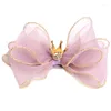 Vêtements de chien Chat Pet Hair Clip Hairoins Mignon Dentelle Princesse Couronne De Mariage Fête D'anniversaire Pographie Décoration Fournitures Cadeau