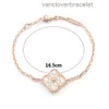 Van Clover Braclet Cleef braccialetti con ciondoli gioielli firmati vc quadrifoglio fiore pieno di diamanti fibbia cuore farfalla struttura in oro