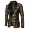 Heren bloemenfeestkostuum Stijlvol dinerjasje Bruiloft Blazer Prom Smoking 240124