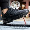 Diansen Sapatos de Segurança Homens À Prova D 'Água Aço Toe Bota de Trabalho Leve Almofada de Ar Absorção de Choque Antismash Construção Sneaker 240126