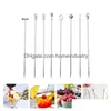 Dinnerware Sets 8 Pcs Appetizer Picks Coffee Decor Fruit Tooticks Cocktail Mary Skewers Cupcake Decorating Drop Delivery Dh8C3