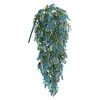 Decorative Flowers Artificial Flower Vine Plastic Fake Wheat Ear Lavender For Ceiling Mounted Garden Groggery Decoration Plant