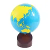 Montessori Geography Materials Globe of World Parts Continents Preschool Early Educational Equipment Kids Culture Learning Toys 240131