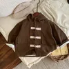 Vestes japonaises Vintage pour enfants, coupe-vent d'automne pour garçons, manteau en corne de mouton, Design à capuche, Trench pour enfants, vêtements d'extérieur