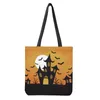 Sacos de compras Crânio padrão grande capacidade mulheres presente de halloween reutilizável dobrável universidade bookbags casual armazenamento de viagem 2024