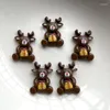 Craft Tools 20 DIY Christmas Gifts Birthday Reindeer Resin Flat Back Cabochon Art Supplies Decoration Charm Party