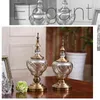 Decorative Figurines Crystal Glass Storage Tank Creative Decoration Crafts European American Luxury Home Accessories House