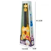 Crianças ukulele brinquedos musicais montessori instrumentos educativos 4 cordas pequena guitarra música brinquedo músico aprendizagem presente 240131