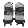 Barnvagnsdelar 3st/Set Portable Bush Insert in Accessories Twins Linker Pushchair Dålig adapterkontakt Svartkopplare för baby