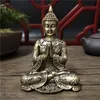 タイ仏像の家の装飾青銅色樹脂クラフト瞑想仏彫り風水装飾装飾品240202