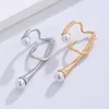 Orecchini schienali Colore oro vintage Cufora auricolare irregolare per donne twist in metallo semplice senza perforare i gioielli di clip di cartilagine finta