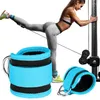 Ayak bileği Destek Kablo Makineleri için 2 PCS kayışları Çift D-Ring Kalın Yastıklı Kumbalar Bacak Trainer Fitness Velcro Direnç Kayışı Toka