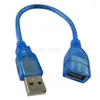 Est Short USB 2.0 A Female To Male Extension Cable Cord Drop