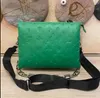 COUSSIN tassen Hoge kwaliteit dames designer portemonnees schoudertassen Luxe crossbody tote vierkante handtassen Echt leer twee bandjes Chain Messenger Bag Reliëf