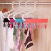 Hangers Multifunction Clothes Rack Drying Cloth Hanger Socks Racks Portable Travel Foldable Clips