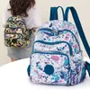 School Bags Backpack Women's Large Capacity Waterproof Printed Oxford Cloth College Student Schoolbag Lightweight Travel Bag