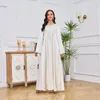 Roupas étnicas Dubai Party Evening Dress Mulheres Abaya Beading Muçulmano Kimono Khimar Eid Hijab Vestidos Kaftan Ramadan Robe Islam Roupas