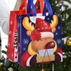 Juldekorationer icke-vävda tygpåsar med handtag godis presentförpackning jultomten barn barn semester gott år fest gynnar